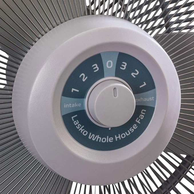 16" Electrically Reversible Window Fan with Storm Guard 16900G, alternate product view 2