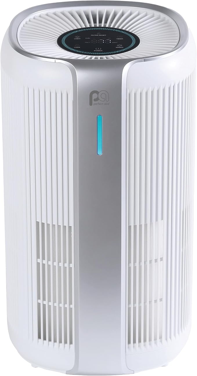 16′′ H13 HEPA Air Purifier – Cleans Air in Medium Rooms up to 323 sq. ft., Real-Time PM2.5 Display, product image