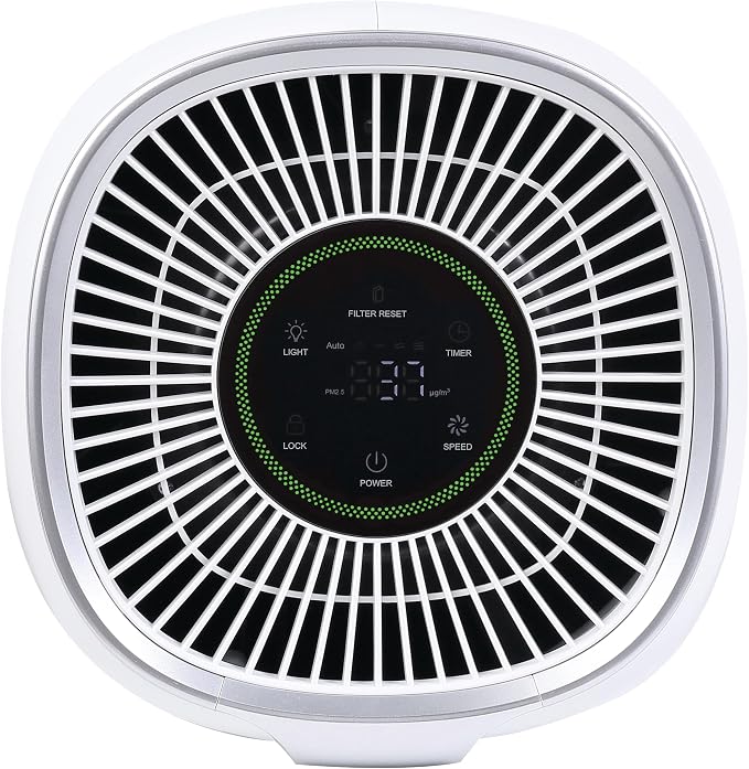 16′′ H13 HEPA Air Purifier – Cleans Air in Medium Rooms up to 323 sq. ft., Real-Time PM2.5 Display, alternate product view 2
