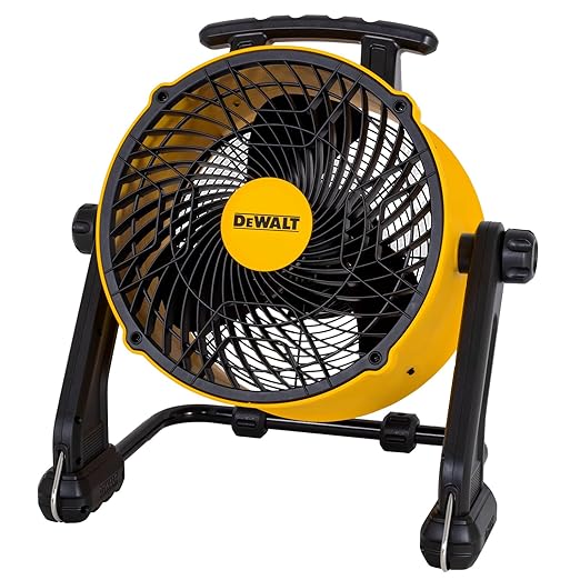 16 Inch Heavy Duty Floor Fan, High Velocity Barrel Shop Fan, 3-Speed Powerful with 4000 CFM, 360° Adjustable Tilting Airflow