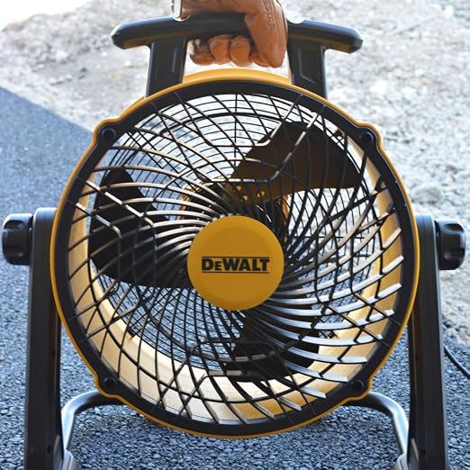 16 Inch Heavy Duty Floor Fan, High Velocity Barrel Shop Fan, 3-Speed Powerful with 4000 CFM, 360° Adjustable Tilting Airflow