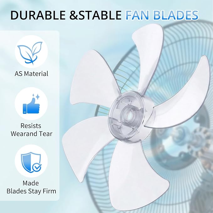 16 inch Oscillating Pedestal Fan with Remote Control, 3-Speed Stand Fan, High Velocity, Adjustable Height & Tilt, 7.5H Timer
