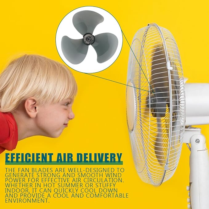 16 Inch Plastic Fan Blades Universal Household Standing Fan Table Fanner Replacement Electric General Fans Accessories for