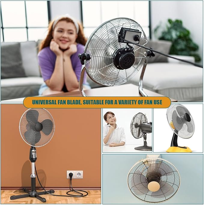 16 Inch Plastic Fan Blades Universal Household Standing Fan Table Fanner Replacement Electric General Fans Accessories for