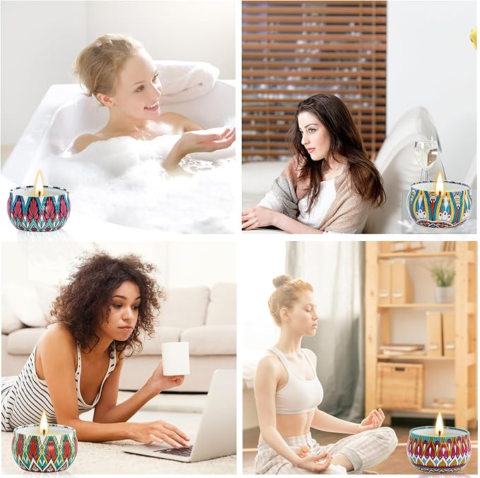 16 Pack Scented Candles Gifts Set for Women, 40 OZ Long Lasting Lavender Scented Candles, alternate product view 3