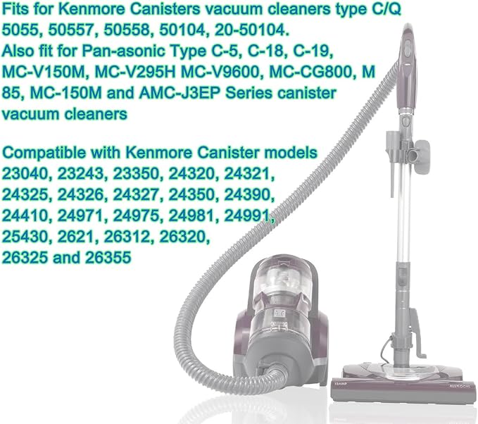16 Pack Style C/Q Canister Vacuum Bags for 50104, Micro Filtration Premium Dust Bags Fit Style C Q 5055 50557