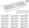 16 Pcs 12 x 4 Inch (Interior Size) Air Vent Cover Ceiling Register Grill Duct Opening Air Supply Diffuser 2 Way