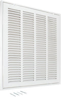 16 x 16 Inch (Duct Opening) Return Air Vent Cover for Wall or Ceiling, Solid Steel Return Air Filter Grille, HVAC Vent Cover