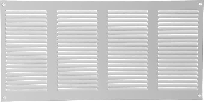 16" x 8" Inch (Overall Dimensions) Pack of 10 - White - Air Vent Cover Metal Air Return Grill with Built-in Pest, alternate