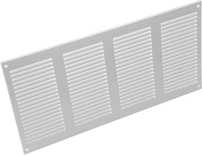 16" x 8" Inch (Overall Dimensions) Pack of 10 - White - Air Vent Cover Metal Air Return Grill with Built-in Pest, alternate