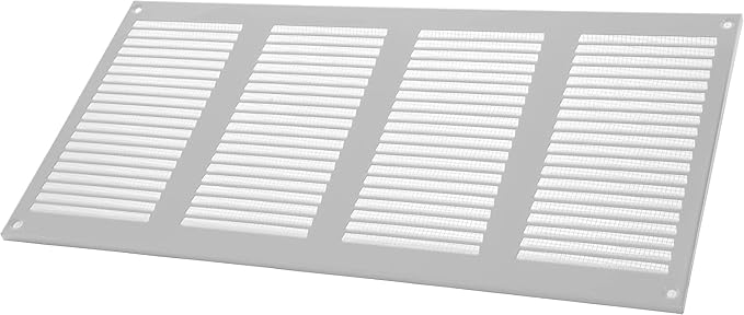 16" x 8" Inch (Overall Dimensions) Pack of 10 - White - Air Vent Cover Metal Air Return Grill with Built-in Pest, alternate