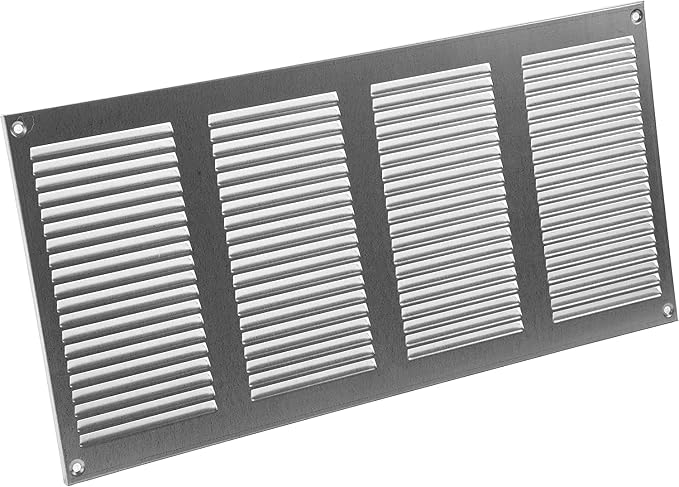 16" x 8" Inch (Overall Dimensions) Pack of 2 - Galvanized - Air Vent Cover Metal Air Return Grill with Built-in, alternate