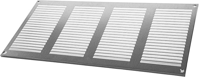 16" x 8" Inch (Overall Dimensions) Pack of 2 - Galvanized - Air Vent Cover Metal Air Return Grill with Built-in, alternate