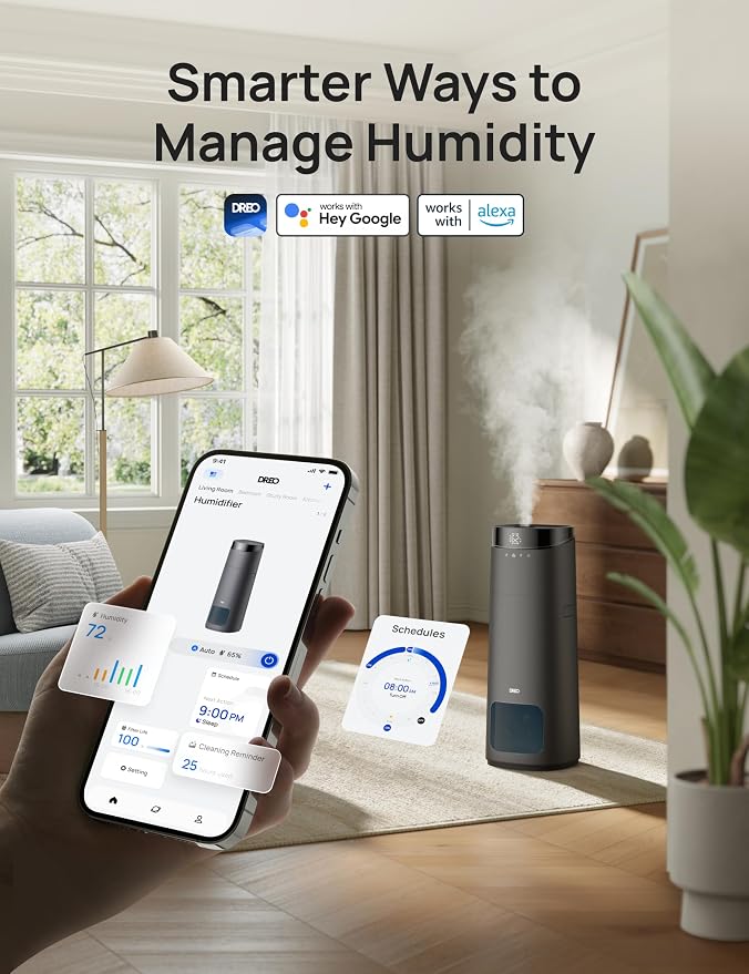 16L Smart Humidifier Large Room 1000 ft2, 130H Cool Mist Air Humidifiers for Bedroom Plants Baby, Top Fill, alternate product