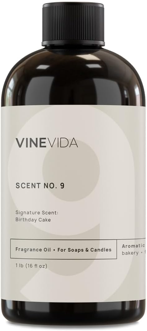 [16oz] Birthday Cake Fragrance Oil for Candle and Soap Making - Made in USA Natural Scents, product image