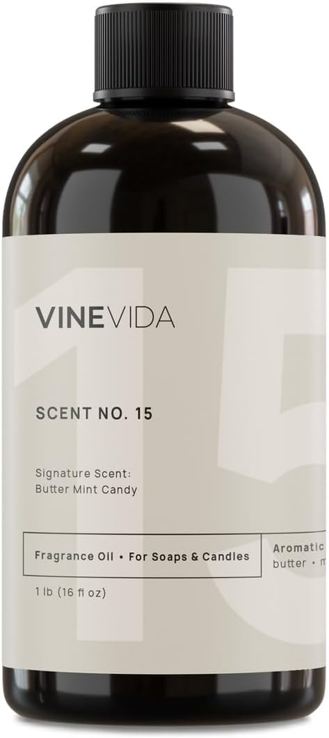 [16oz] Butter Mint Candy Fragrance Oil for Candle Making - Made in USA Scents for Candles and Soap Making - Natural Fragrance