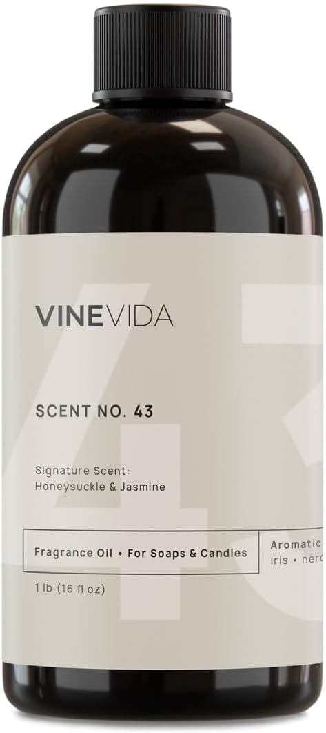 [16oz] Honeysuckle & Jasmine Fragrance Oil for Candle Making and Soap Making - Premium Candle Scents for Soy Candles, product