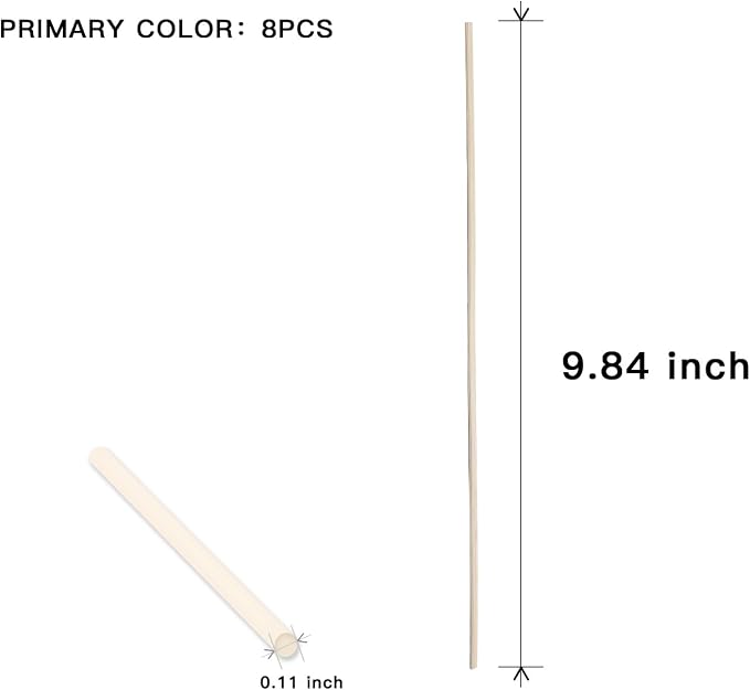 16PCS Natural Reed Diffuser Sticks - Strong Scent for Large Rooms, Bathroom & Bedroom., alternate product view 2