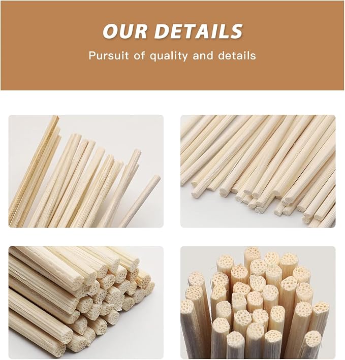 16PCS Natural Reed Diffuser Sticks - Strong Scent for Large Rooms, Bathroom & Bedroom., alternate product view 4