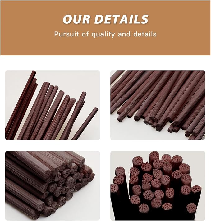 16PCS Natural Reed Diffuser Sticks - Strong Scent for Large Rooms, Bathroom & Bedroom., alternate product view 4