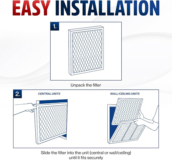 16x16x1 Electrostatic Air Filter, MERV 8, Washable, Reusable Furnace AC/HVAC Filter, Energy Saving, Easy to Clean, alternate