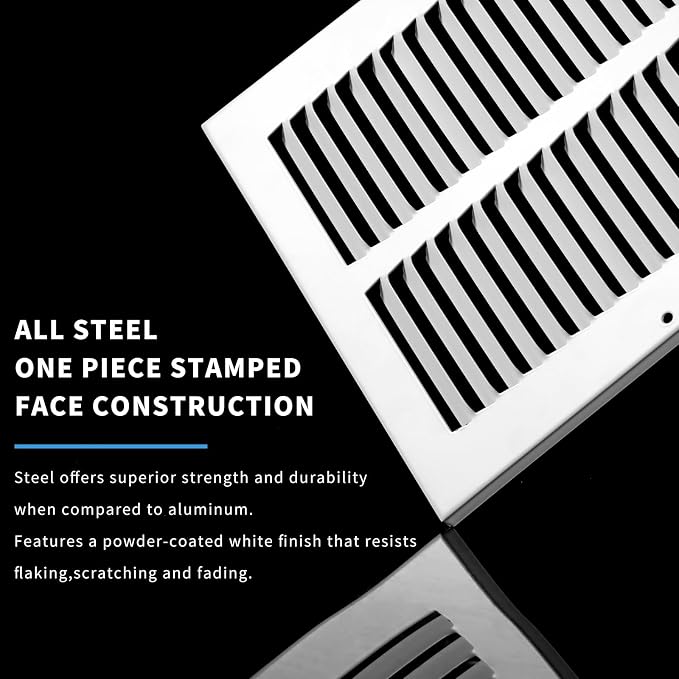 16x20 Return Air Grille(Duct Opening Size),Air Return Vent Cover,Flat Vent Cover,Rejillas De Aire Acondicionado Para