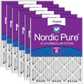 16x20x1 (15 1/2 x 19 1/2 x 3/4) Pleated MERV 8 Air Filters 6 Pack, product image