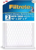 16x20x1 AC Furnace Air Filter, MERV 13, MPR 1900, Premium Allergen, Bacteria&Virus Filter, product image