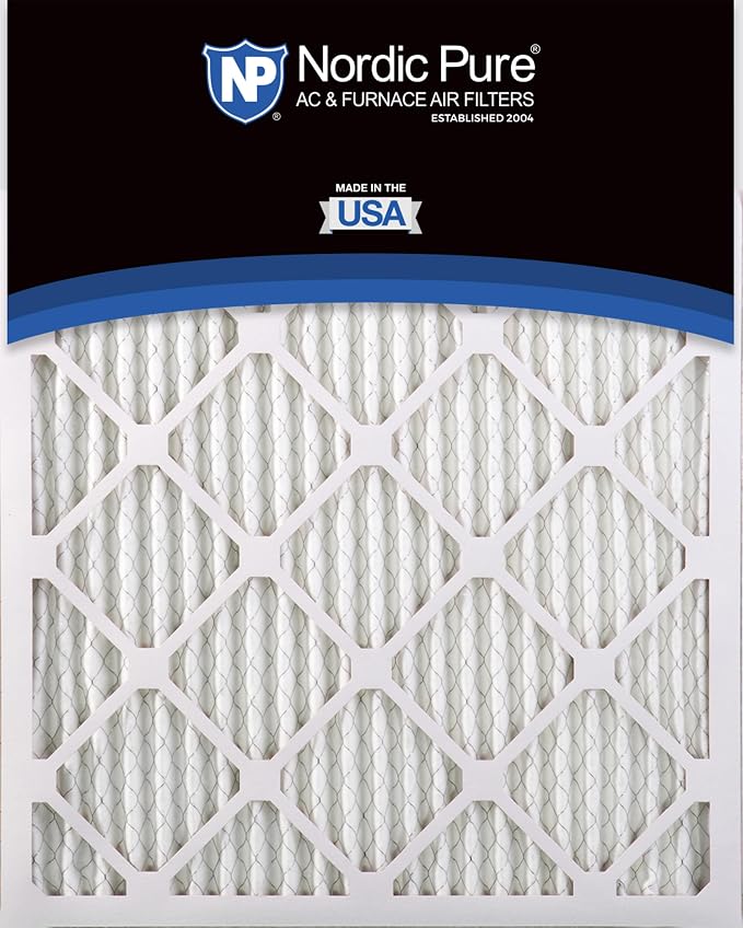 16x20x1 (Actual Size: 15 1/2 x 19 1/2 x 3/4) Pleated MERV 14 Air Filters 6 Pack 6 Pack Cotton, alternate product view 5