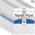 16x20x1 (Actual Size: 15 1/2 x 19 1/2 x 3/4) Pleated Ultra MERV 16 AC Furnace Air Filters–With 2.5X More Media for, product