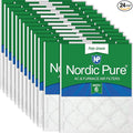 16x20x1 (Actual Size: 15 1/2 x 19 1/2 x 3/4) Poly Green MERV 6 AC Furnace Air Filters – Reduces Dust, Pollen