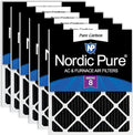 16x20x1 (Actual Size: 15 1/2 x 19 1/2 x 3/4) Pure Carbon Pleated Odor Reduction Furnace Air Filters 6 Pack, product image