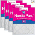 16x20x1 (Actual Size: 15 1/2 x 19 1/2 x 3/4) Tru Mini Pleat MERV 8 AC Furnace Air Filters - 2.5X More Media for