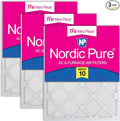 16x20x1 (Actual Size: 15 1/2 x 19 1/2 x 3/4) Tru Mini Pleat MERV 10 AC Furnace Air Filters – 2.5X More Media for
