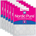 16x20x1 (Actual Size: 15 1/2 x 19 1/2 x 3/4) Tru Mini Pleat MERV 8 AC Furnace Air Filters - 2.5X More Media for