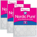 16x20x1 (Actual Size: 15 1/2 x 19 1/2 x 3/4) Tru Mini Pleat MERV 8 AC Furnace Air Filters - 2.5X More Media for
