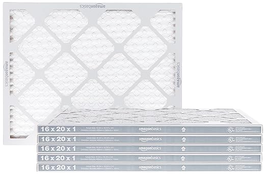 16x20x1 Air Filter 6-Pack, MERV 8 AC Furnace Filters, Allergy Control, Removes Dust, Lint and Pollen, product image