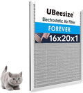 16x20x1 Reusable Electrostatic Air Filter HVAC AC Furnace Filter,MERV 8,Washable, Lasts a Lifetime,Permanent Air