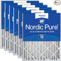 16x20x4 (Actual Size: 15 1/2 x 19 1/2 x 3 5/8) Pleated MERV 12 Air Filters 6 Pack, product image