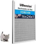 16x24x1 Air Filter HVAC AC Furnace Filter,MERV 8,Reusable Washable, Lasts a Lifetime,Permanent Air Filter,Breathe
