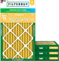 16x24x2 Air Filter MERV 11 Superior Pet & Allergy Defense (4-Pack), Electrostatic Pleated HVAC AC Furnace Filters Replacement