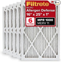 16x25x1 AC Furnace Air Filter, MERV 11, MPR 1000, Micro Allergen Defense, product image