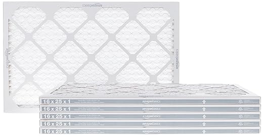 16x25x1 Air Filter 6-Pack, MERV 11 Electrostatic AC Furnace Filters for Allergies, product image