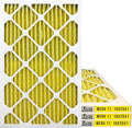 16x25x1 Enhanced Defense MERV 11 Pleated HVAC Air Conditioner Furnace Replacement Air Filter, 4-Pack (Actual