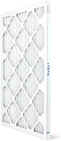 16x25x1 Furnace Filter MERV 8 Pleated HVAC AC Air Filter, Easy Installation, For Allergens, Dust, Pollen, & Dander Control