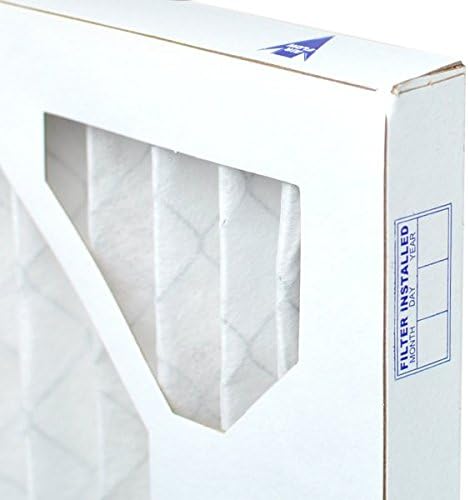 16x25x1 Furnace Filter MERV 8 Pleated HVAC AC Air Filter, Easy Installation, For Allergens, Dust, Pollen, & Dander Control
