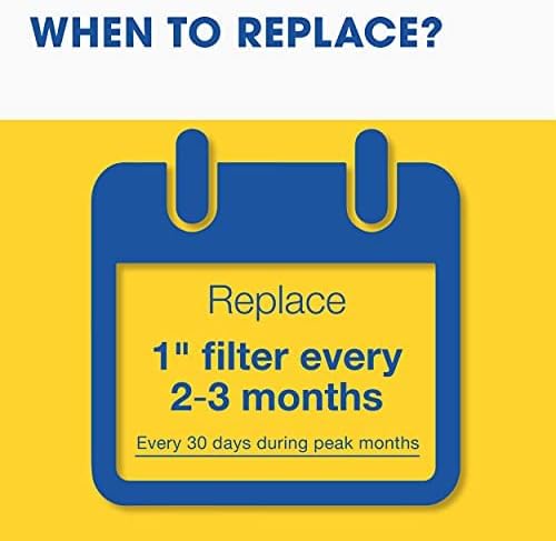 16x25x1 MERV 13 Air Filter, 6 Count, ACTUAL SIZE (15.75 x 24.75 x 0.75), HVAC, Air Conditioning & Furnace Filter for