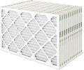 16x25x1 MERV 8 Pleated HVAC AC Furnace Air Filters. Case of 12. (Exact Size: 15.5 x 24.5 x 0.75 Inches), product image