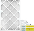 16x25x1 MERV 8 Pleated HVAC Air Conditioner Furnace Replacement Air Filter, 4-Pack (Actual Filter Dimensions 15.5 x 24.5 x.75