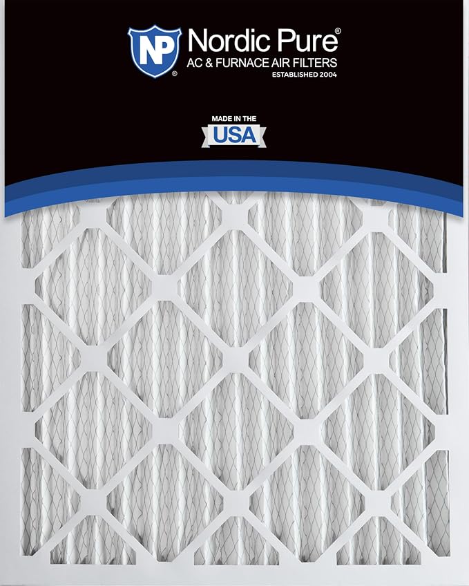 16x25x2 (Actual Size: 15 1/2 x 24 1/2 x 1 3/4) Pleated MERV 8 Air Filters 3 Pack, alternate product view 5